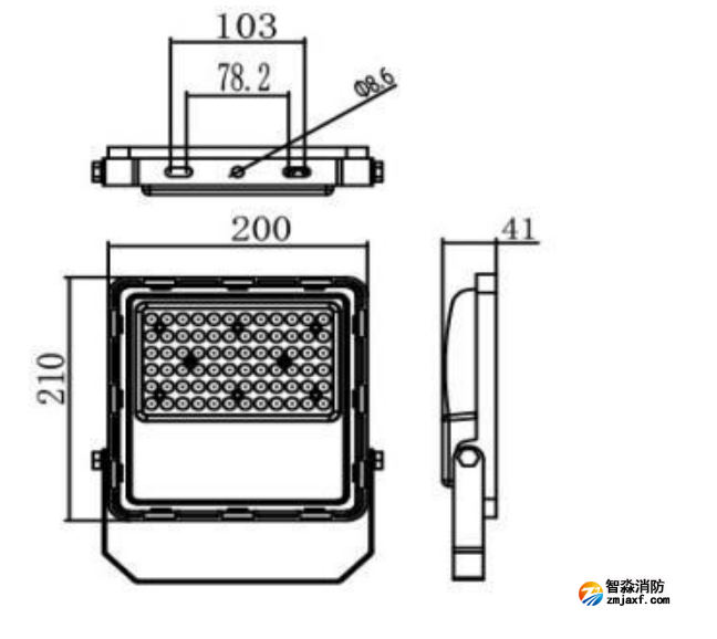 J-ZFJC-E100W-18Z5A集中电源集中控制型消防应急照明灯具
